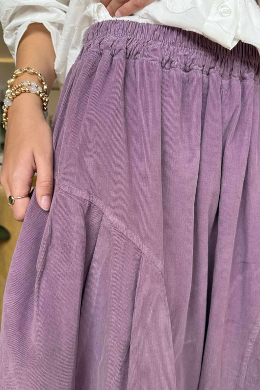 Made in Italy Cooper Needlecord Sia Pant Dewberry